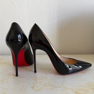 Christian Louboutin Black Patent Heels Kate 100mm Size 37